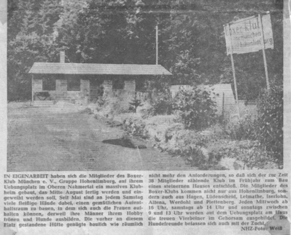 1968 Neues Klubheim